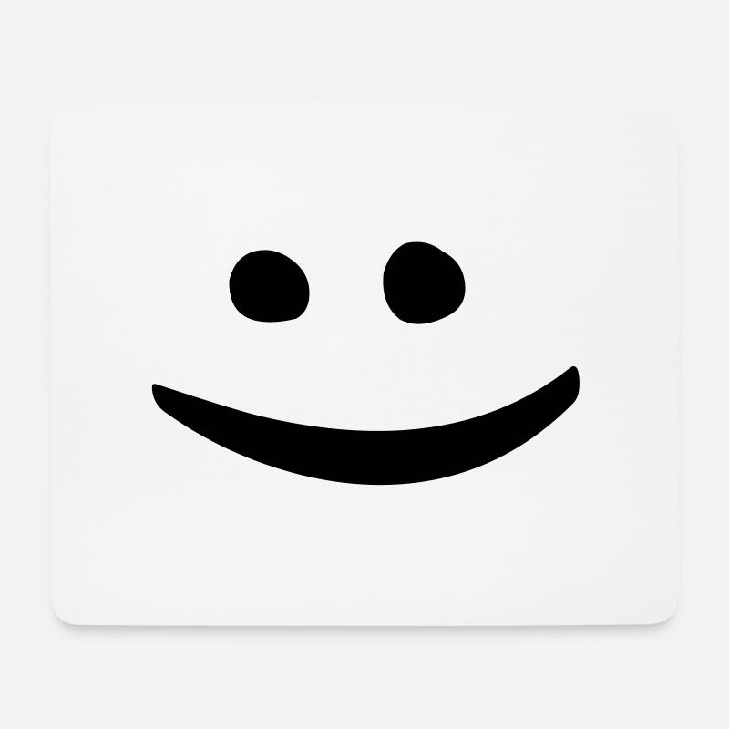lächeln - Mousepad (Querformat) - Weiß
