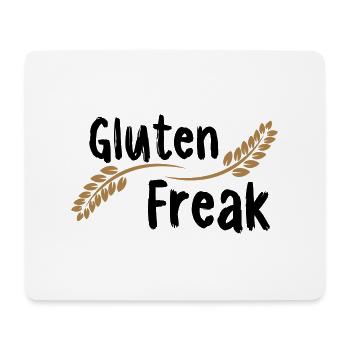 Gluten Freak - Tapis de souris (format paysage) - blanc - Devant