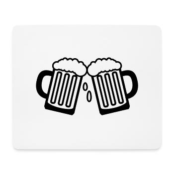 bier1___f1 - Tapis de souris (format paysage) - blanc - Devant