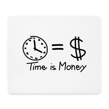 time_is_money_f1 - Mousepad (Querformat) - Weiß - Vorne