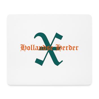 Schriftzug X-Hollandse Herder - Mousepad (Querformat) - Weiß - Vorne
