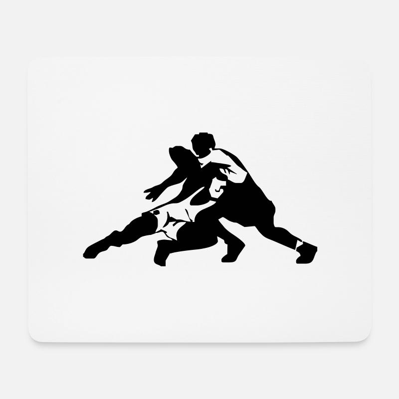 RINGEN - Mousepad (Querformat) - Weiß