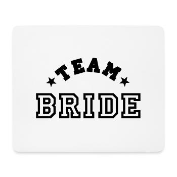 team bride - Mousepad (Querformat) - Weiß - Vorne