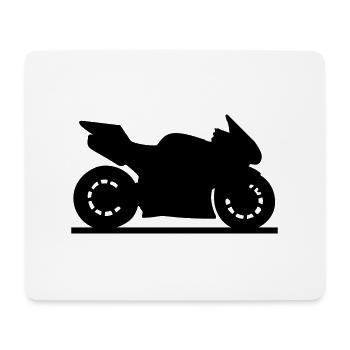 motorrad_f1 - Mousepad (Querformat) - Weiß - Vorne