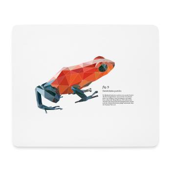 fig5_polygonpfeilgiftfrosch - Mousepad (Querformat) - Weiß - Vorne