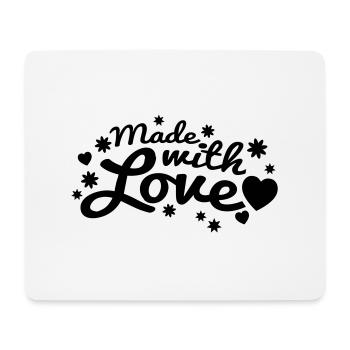 made_with_love_1_f1 - Tapis de souris (format paysage) - blanc - Devant