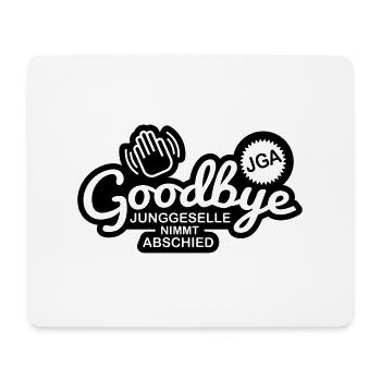 goodbye_jga_1f1 - Mouse Pad (horizontal) - white - Front