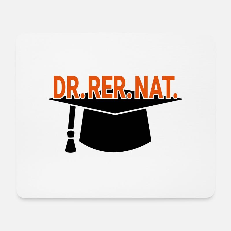 Doktorhut Dr. Promotion Geschenk zum Abschluss - Mousepad (Querformat) - Weiß