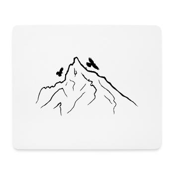 Mittenwald Viererspitze - Mousepad (Querformat) - Weiß - Vorne