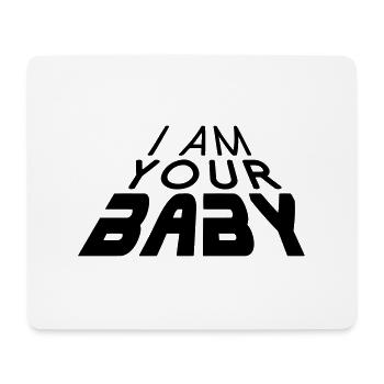 I am your BABY 3D big (1c) - Mousepad (Querformat) - Weiß - Vorne