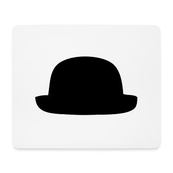 Fancy black hat - Mouse Pad (horizontal) - white - Front