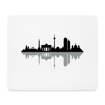 Skyline Berlin Schatten - Mousepad (Querformat) - Weiß - Vorne