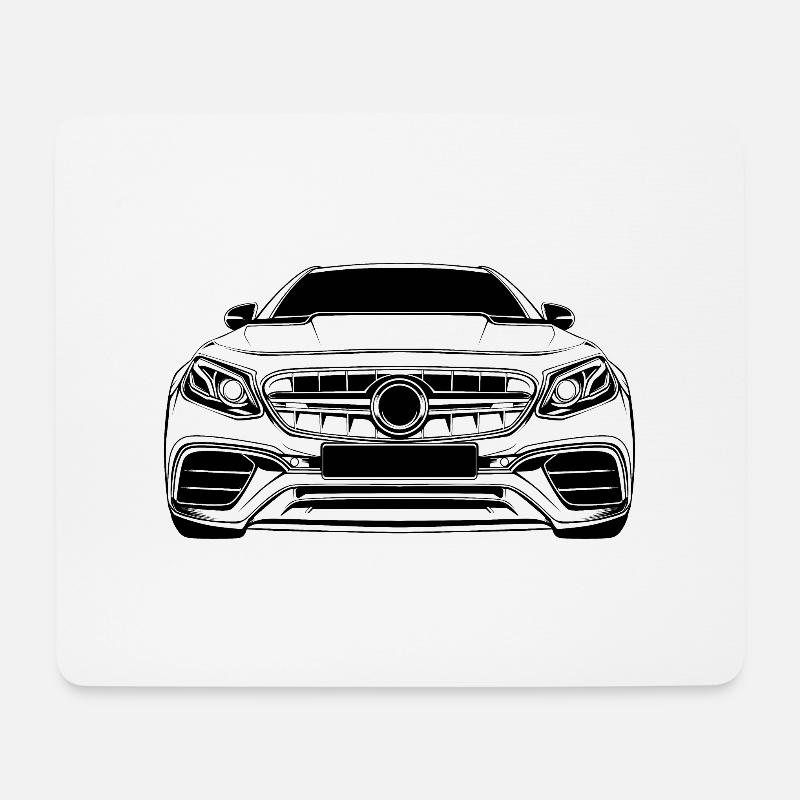 Sportwagen - Mousepad (Querformat) - Weiß