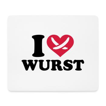 Wurst - Mousepad (Querformat) - Weiß - Vorne