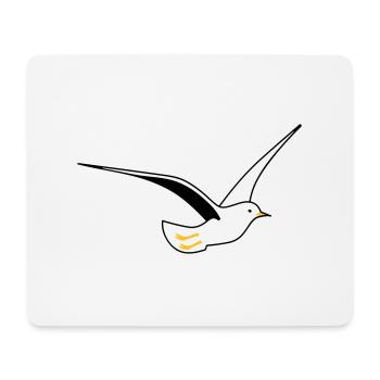 Möwe in deinen Farben - Mousepad (Querformat) - Weiß - Vorne