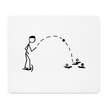 boule - Mousepad (Querformat) - Weiß - Vorne
