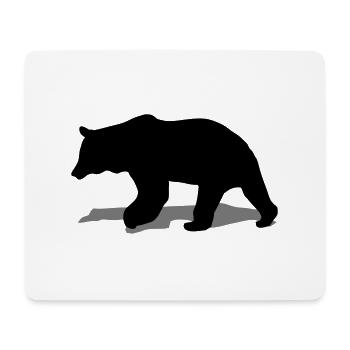 bear - brown bear - hunting - hunter - Mouse Pad (horizontal) - white - Front