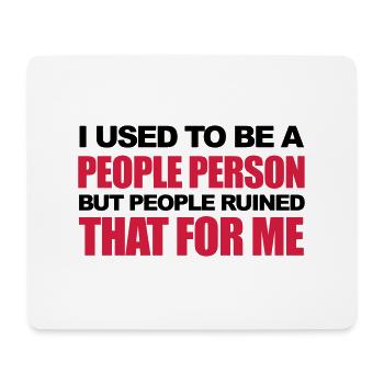 Funny - Tapis de souris (format paysage) - blanc - Devant