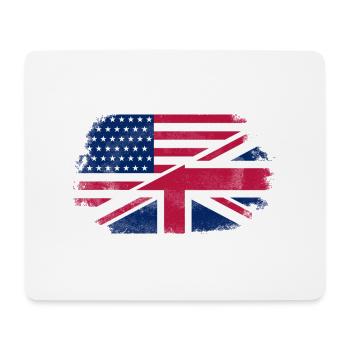 USA - Union Jack Flag - Tapis de souris (format paysage) - blanc - Devant