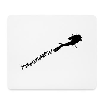 Tauchen - Mousepad (Querformat) - Weiß - Vorne