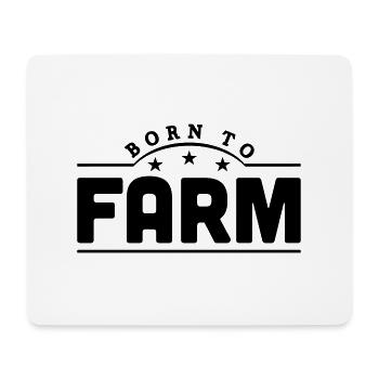 born to farm banner - Mouse Pad (horizontal) - white - Front