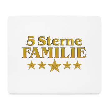 Vom Grafik Designer--- 5 Sterne Familie - Mousepad (Querformat) - Weiß - Vorne