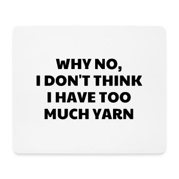 Knitting - Knit - Knitter - Stricken - Tricot - Mouse Pad (horizontal) - white - Front