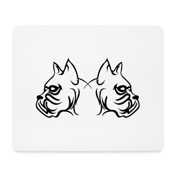 dogs - Mousepad (Querformat) - Weiß - Vorne
