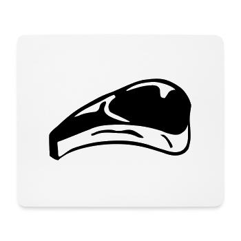 Steak, meat (cheap!) - Mouse Pad (horizontal) - white - Front