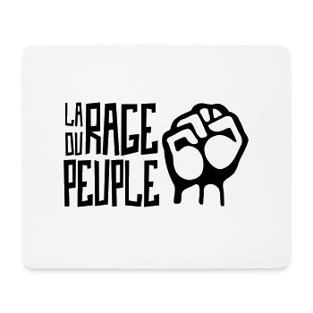 La Rage du Peuple / Politique Rébellion Elections - Tapis de souris (format paysage) - blanc - Devant