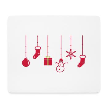 Noël, décoration de Noël - Tapis de souris (format paysage) - blanc - Devant