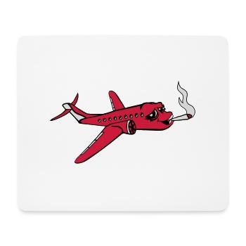 stoned kiffen drogen rauchen joint kiffer weed han - Mousepad (Querformat) - Weiß - Vorne