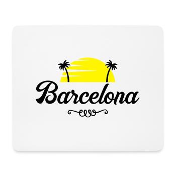 barcelona sunset - Mousepad (Querformat) - Weiß - Vorne