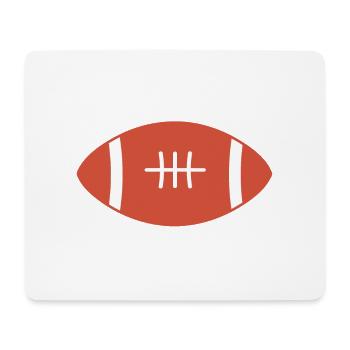 Rugby Ball - Mousepad (Querformat) - Weiß - Vorne