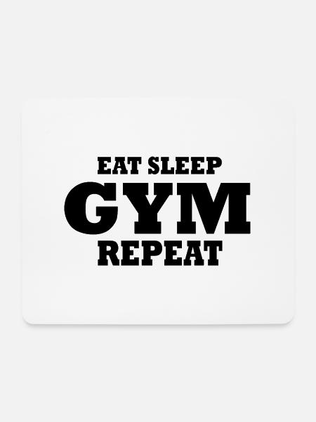 Gym - Mousepad (Querformat) - Weiß