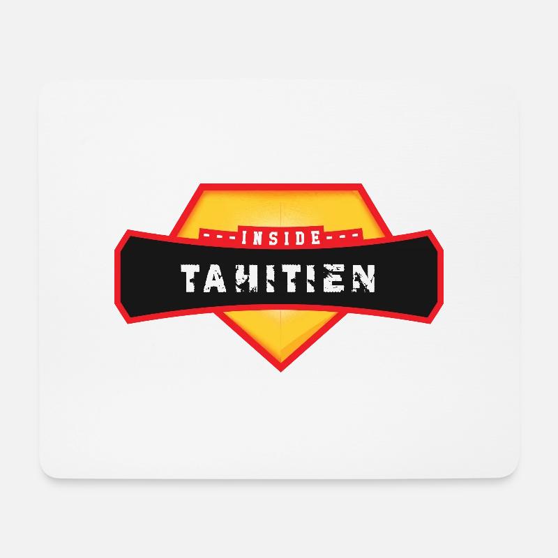Tahitian Inside - Mousepad (Querformat) - Weiß