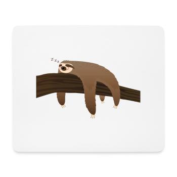 Faultier Relax Chill Nap Schlafen - Mousepad (Querformat) - Weiß - Vorne