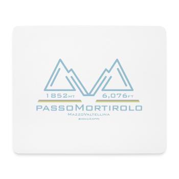 PassoMortirolo ts - Mouse Pad (horizontal) - white - Front