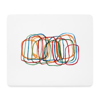 Farbige Rechtecke - Mousepad (Querformat) - Weiß - Vorne