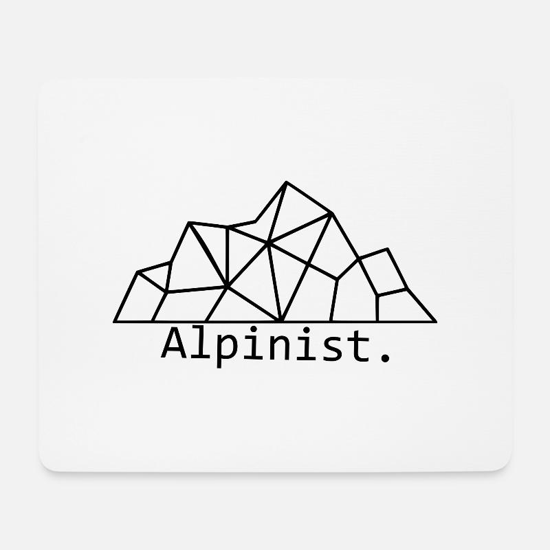mountain climber - Mouse Pad (horizontal) - white