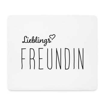 Lieblingsfreundin - Mousepad (Querformat) - Weiß - Vorne