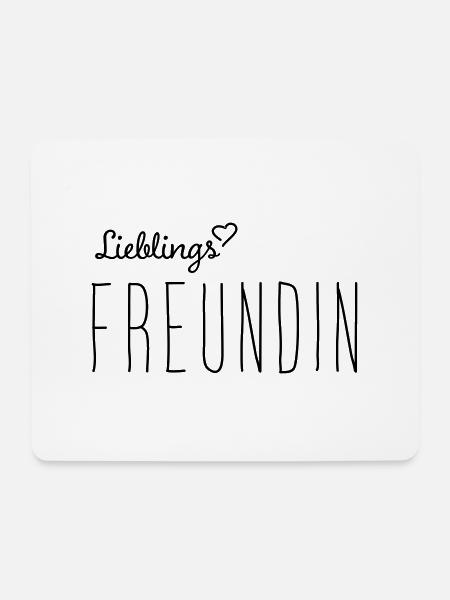 Lieblingsfreundin - Mousepad (Querformat) - Weiß