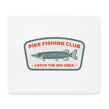 Cooles Pike Fishing Club Angel Retro Geschenk - Mousepad (Querformat) - Weiß - Vorne