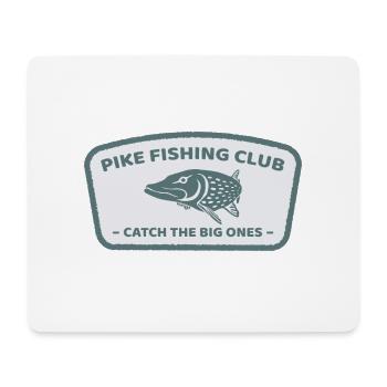 Cool Pike Fishing Club Angel Retro Gift - Mouse Pad (horizontal) - white - Front