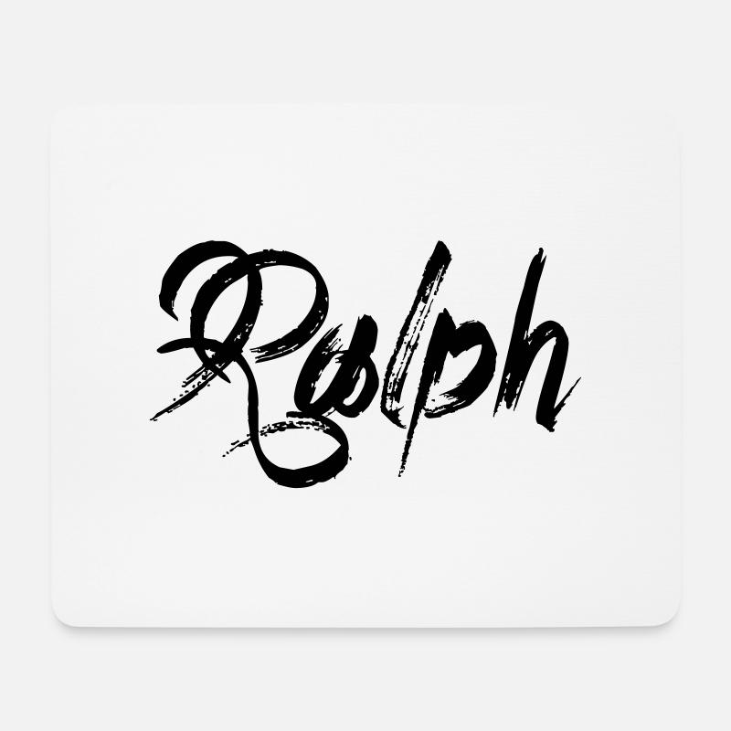 Ralph - Mousepad (Querformat) - Weiß