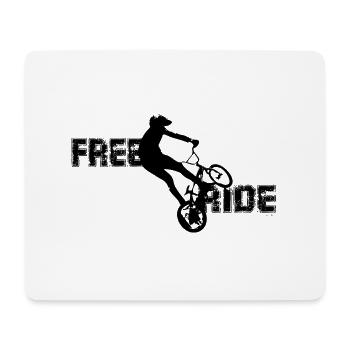 Free Ride Bike - Mouse Pad (horizontal) - white - Front