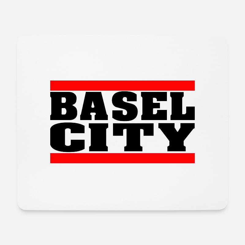 BASEL CITY - Mouse Pad (horizontal) - white
