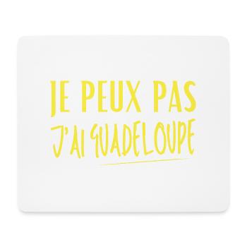 Je peux pas j'ai Guadeloupe - Tapis de souris (format paysage) - blanc - Devant