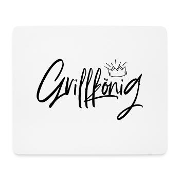 Grillkönig - Grillkönig in Aktion - Mousepad (Querformat) - Weiß - Vorne