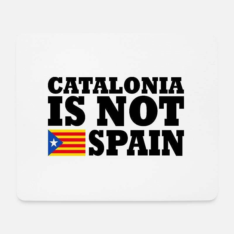 catalonia is not spain - Mousepad (Querformat) - Weiß